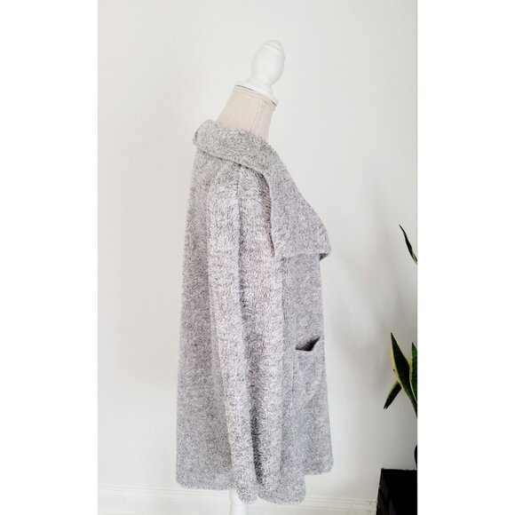 Hugs By Soft Surroundings Grey Hug Me Cardi Lounge Cardigan Sweater Oversize M - Picture 7 of 11